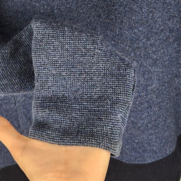 Mountain Hardwear Heather Blue Wool Blend Button Up Sweater sz S - Picture 5 of 8